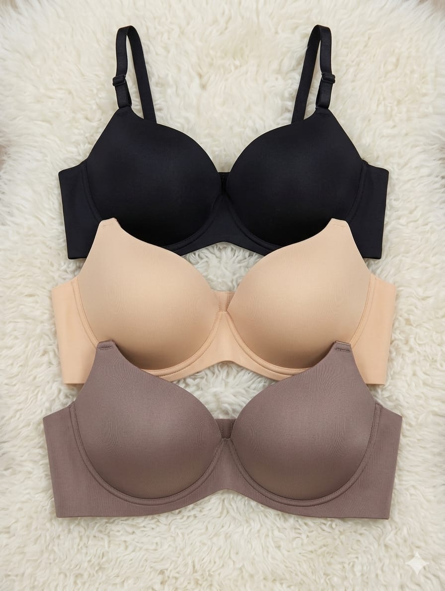 Shiny Push Up Bra Without Wire Cup-B | Shapers by Imtiaz