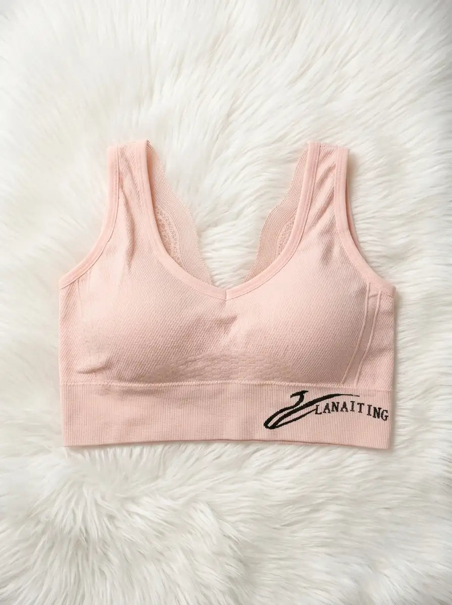 SPORTS BRA WITH REMOVEABLE CUPS