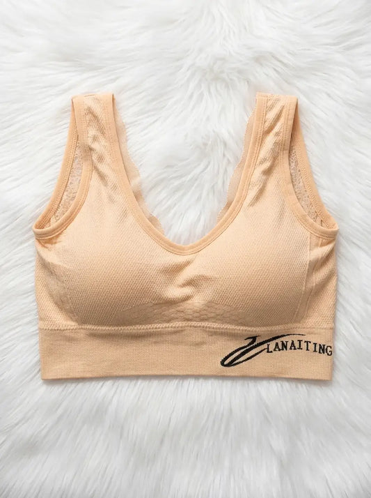 SPORTS BRA WITH REMOVEABLE CUPS