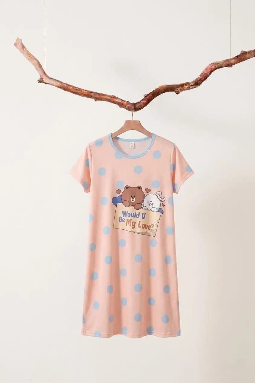 Free Size Long Shirt – Blue, Pink & Yellow